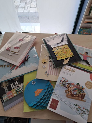 Origamo cards new, set of 17 with various designs