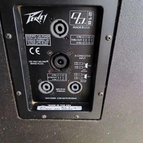 Peavey QW Sound System like new, 8500W RMS total power