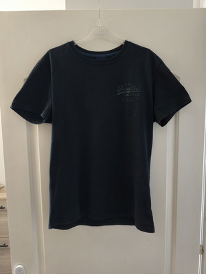 Superdry T-shirt like new, size L, black and blue