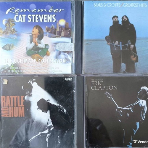 Rock CD μεταχειρισμένα με Eric Clapton, Seals & Crofts, Cat Stevens, U2