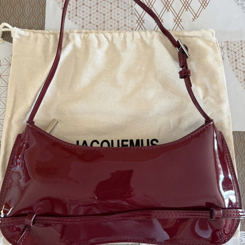 Jacquemus Le Bisou Burgundy Handbag new