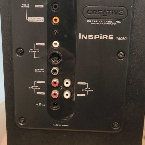 Creative Inspire T6i060 home cinema speakers used
