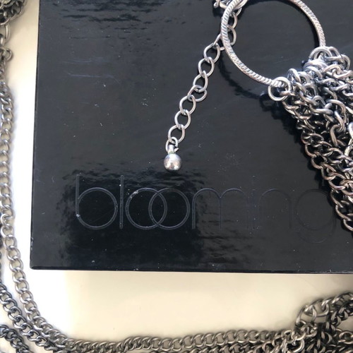 Bloomingdales choker used metal chain necklace