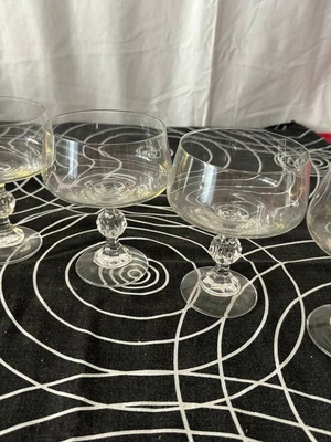 Vintage dessert cocktail glasses set of 5 like new