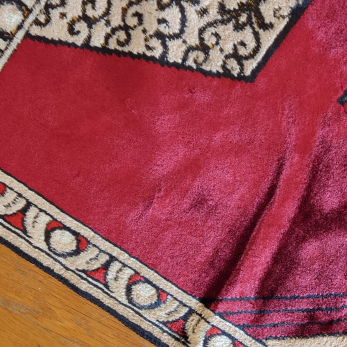 Vintage velvet wall tapestry used, 165 x 125 cm