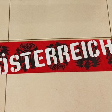 Austria scarf new, authentic with Puma and Herbol sponsors