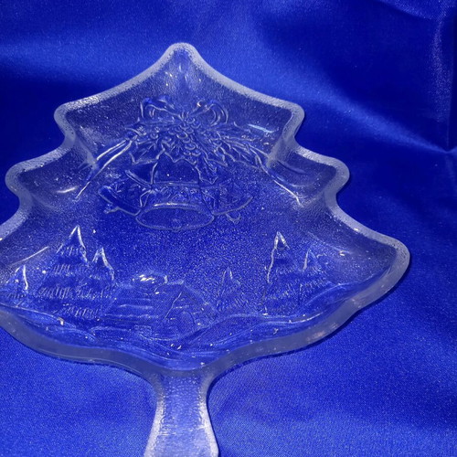Christmas glass decorations like new, set of 3 for nuts and chocolates