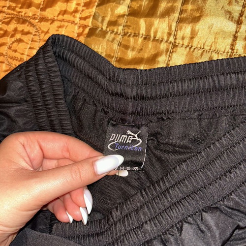 Puma Nylon Track Pants like new, size L, black