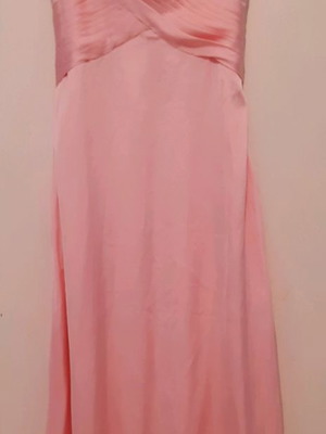 Pink satin dress new, size Small