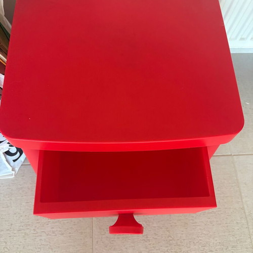 Ikea Mammut children's nightstand like new, red, retro Y2K style