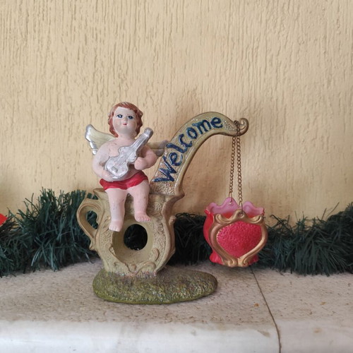 Christmas decoration set used, includes candle basket 17cm