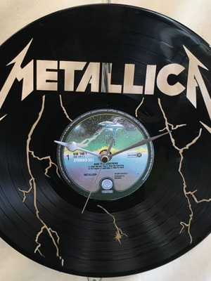 Ρολόι τοίχου Metallica – Ride The Lightning από δίσκο βινυλίου καινούργιο