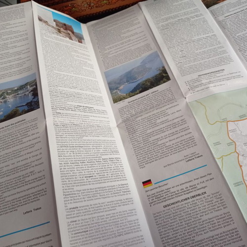 Skyros maps used, slightly written on
