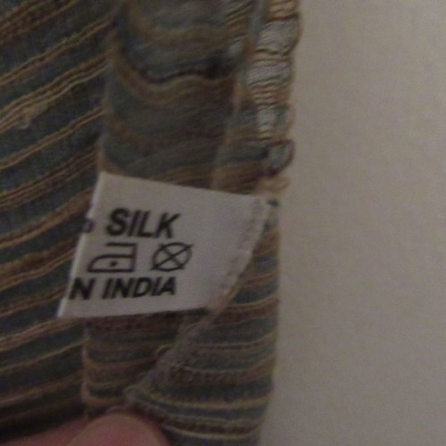 Silk women's scarf airy, 100% silk, earth tone colors