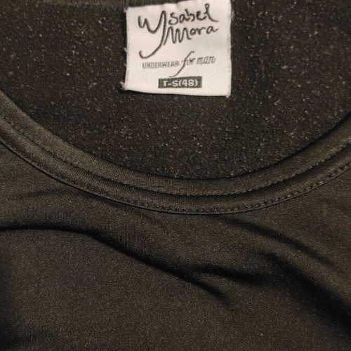 Ysabel Mora men's thermal shirt used, size S, black