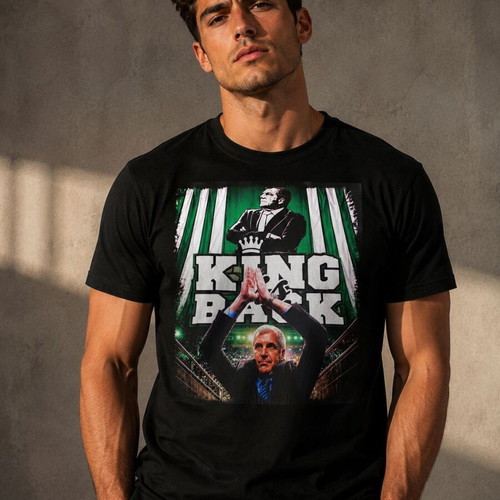 T-Shirt King Back with Zeliko Obradovic Premium DTF Print Black