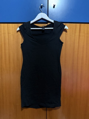 Black short dress H&M like new, size S