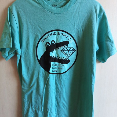 T-shirt Diamond Supply new, turquoise, size S