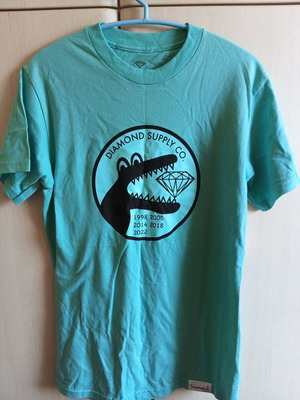 T-shirt Diamond Supply new, turquoise, size S