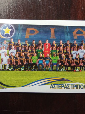 Panini Superleague 2013-2014 Sticker No49 Asteras Tripolis used
