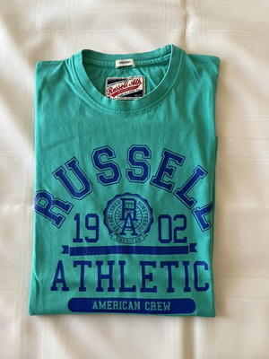 Мъжка тениска Russell Athletic размер M като нова, зелена