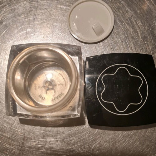 Montblanc cream jar used with plastic screw lid