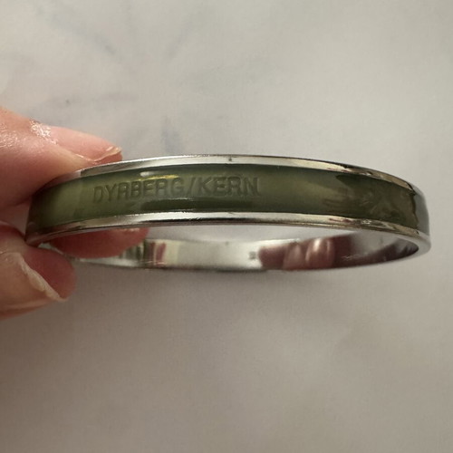 Dyrberg/Kern bracelet khaki and silver like new