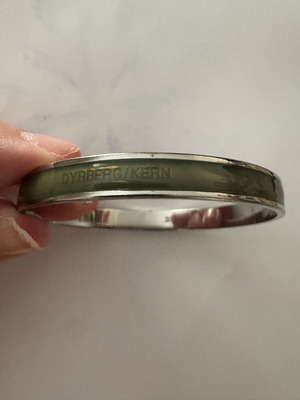 Dyrberg/Kern bracelet khaki and silver like new