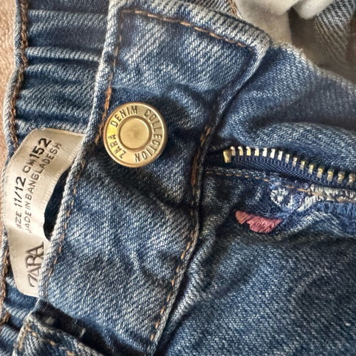 Zara kids' jeans with Stich used, size 11-12 years