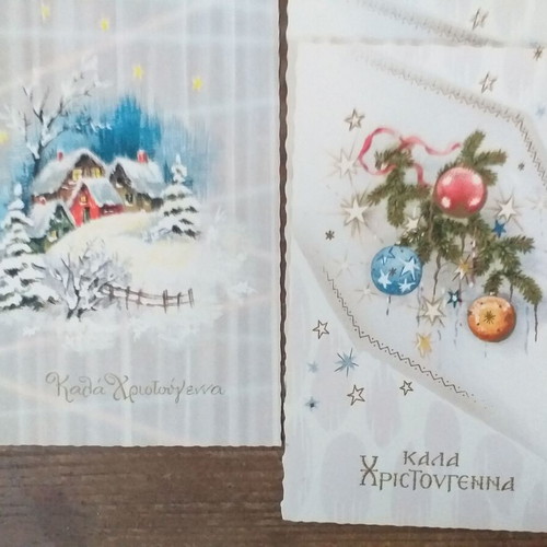 Christmas collectible cards like new, set of 15 pieces