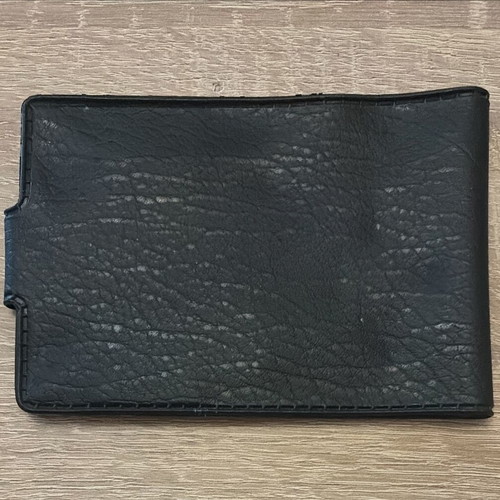 Vintage leather passbook holder National Bank of Greece 1970s-80s, like new
