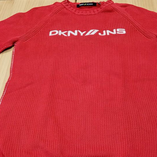 DKNY Jeans red sweater medium used