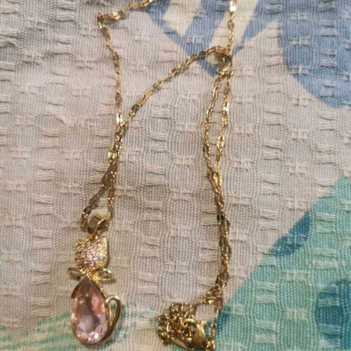 Stainless steel necklace cat design new