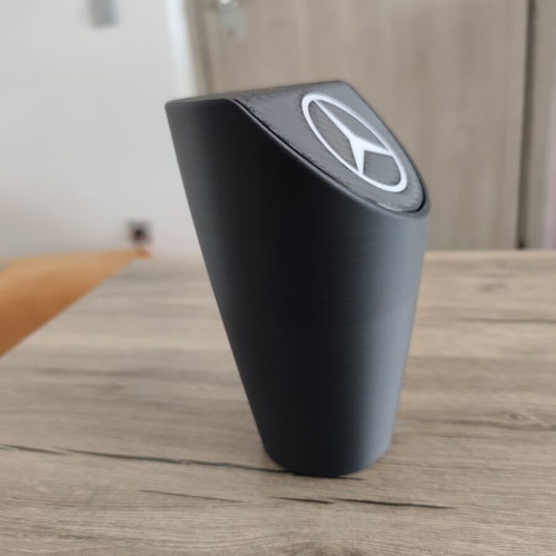 Mercedes 3D Printed Car Cup Holder Trash Bin