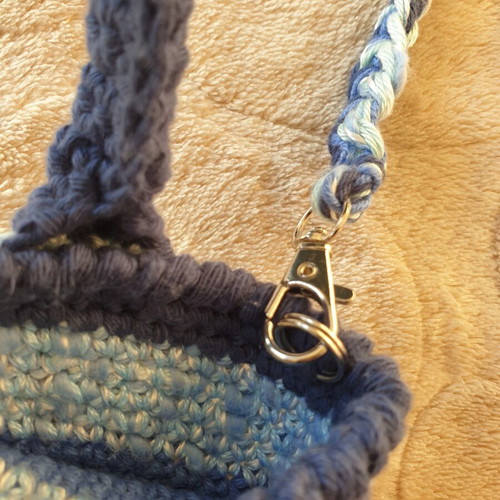 Boho crochet shoulder and hand bag for mobile phone, new