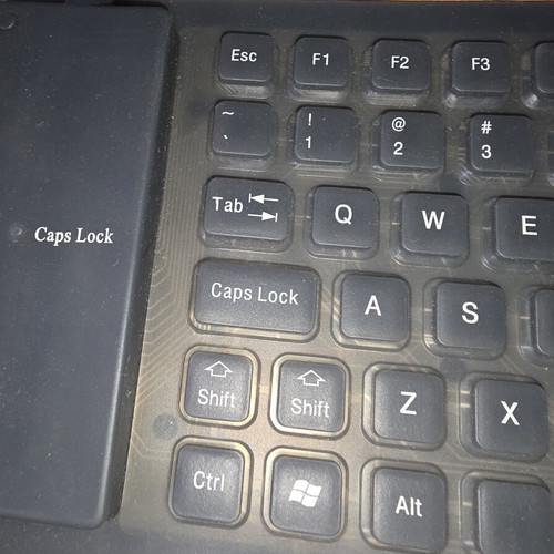 Flexible Silicone USB Keyboard like new, waterproof and foldable