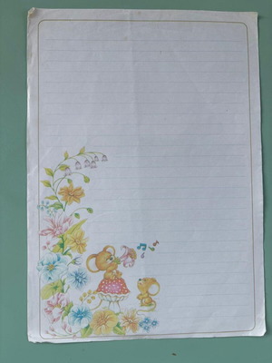 Letter Paper from the late 1980s
