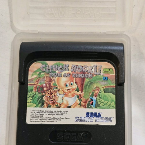 Sega Game Gear Chuck Rock II Son of Chuck game like new