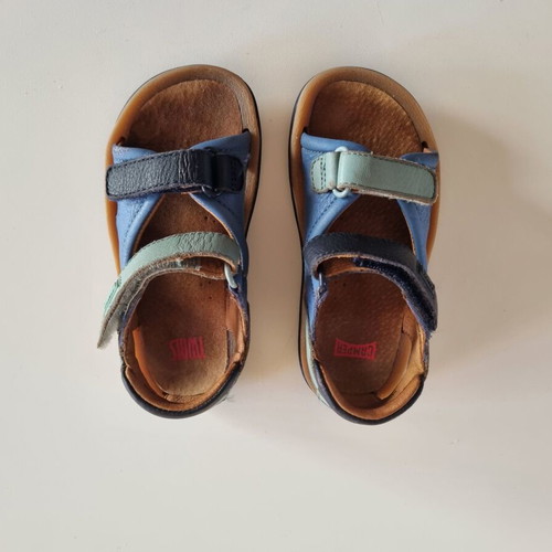 Camper children's sandals size 24 like new, blue and green