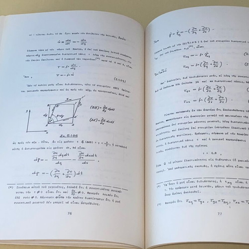 Fluid Mechanics Notes like new, NTUA, Athanasiadis 1987