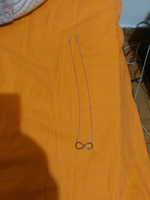 Сребърна верижка за врат като нова, не е сребърен цвят