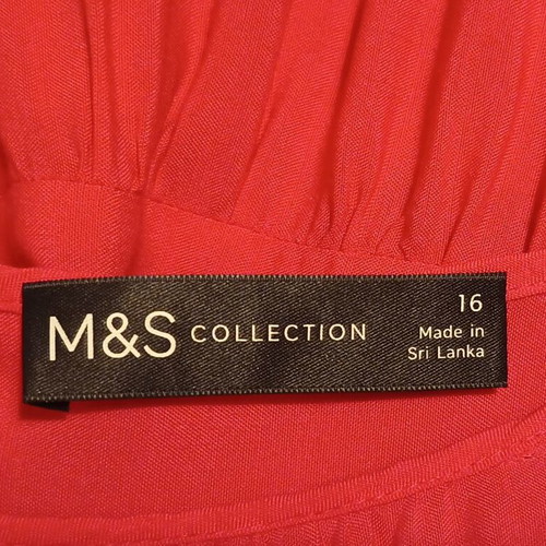 Marks & Spencer women's summer mini dress fuchsia size 16 like new