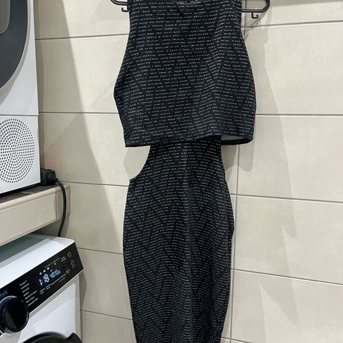 Bershka Mini Black Dress Small Like New With Cutouts