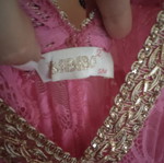 Maxi kimono dress Bibibo like new, pink lace