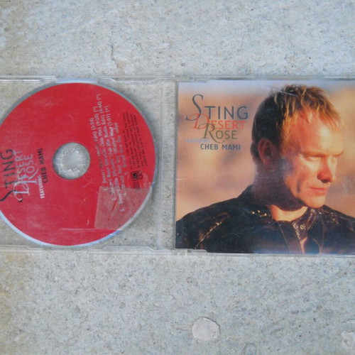 Sting Featuring Cheb Mami Desert Rose CD single used, pop