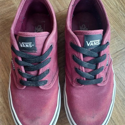 Vans shoes burgundy used, size 37