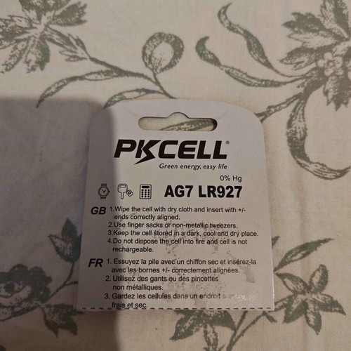 Batteries AG7 LR927 1.5V new, pack of 2