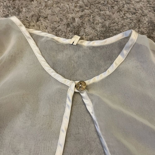 White semi-transparent Mya Style tunic like new, one size