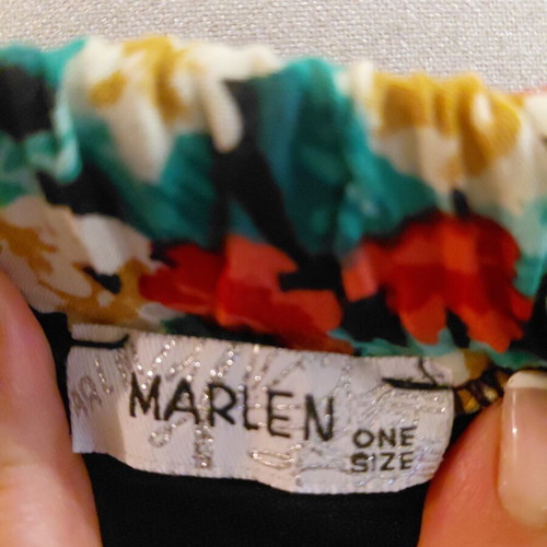 Marlen Summer Floral Maxi Skirt viscose one size like new with slit