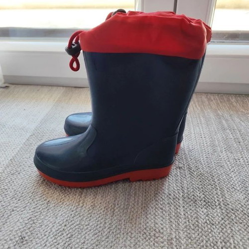 Rubber boots used size 30 blue and red